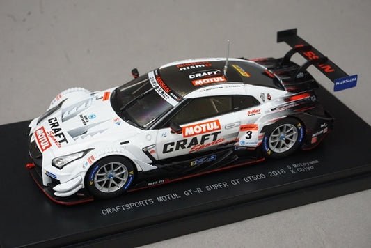 1:43 EBBRO 45625 Nissan CRAFTSPORTS MOTUL GT-R Super GT GT500 2018 #3