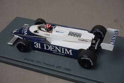 1:43 SPARK S4851 Ozella FA1 French GP E.Cheever 1980 #31