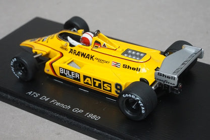 1:43 SPARK S4365 ATS D4 French GP 1980 #9 Marc Surer