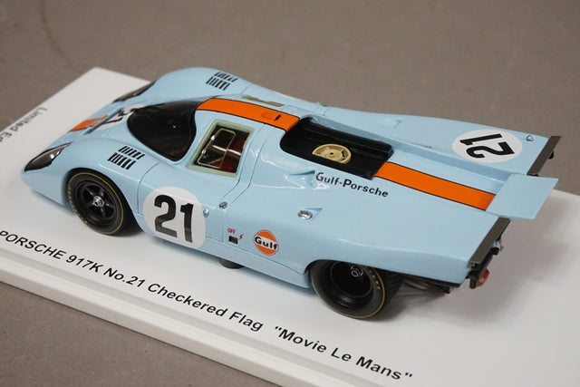 1:43 SPARK FS24 Porsche 917K #21 Checkered Flag Movie Le Mans model car