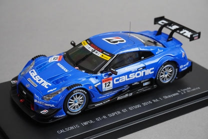 1:43 EBBRO 45381 Nissan Calsonic Impul GT-R Super GT500 Rd.1 Okayama 2016 #12 Hironobu Yasuda / J.P. Oliveira