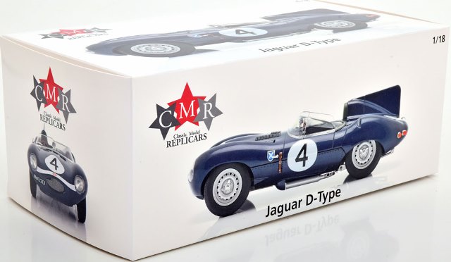 CMR142 CMR 1:18 Jaguar Dtype Short Nose Winner Le Mans 1956 Sanderson/Flockhart