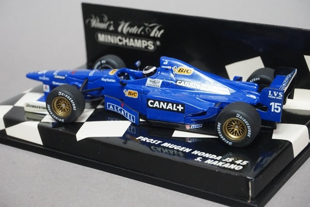 1:43 MINICHAMPS 430970015 Prost F1 MUGEN Honda JS45 Shinji Nakano 1997 #15 CANAL