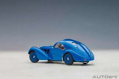 50947 AUTOart 1:43 Bugatti Type 57SC Atlantic 1938 (Blue with Wire Spoke Wheels)