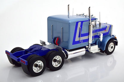 RK180084 ROAD KINGS 1:18 Peterbilt 359 1967 light blue-metallic/blue/silver