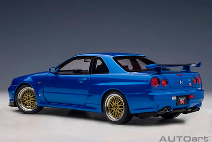 77409 AUTOart 1:18 Nissan Skyline GT-R R34 V Spec II "BBS LM Wheel Version" Bayside Blue