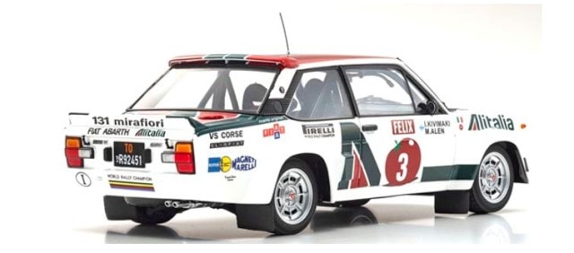 KS08376E Kyosho 1:18 Fiat 131 Abarth Rally 1978 1000 Lakes #3