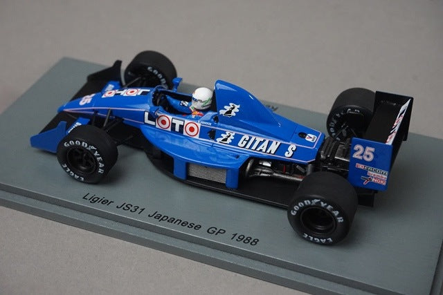 1:43 SPARK S3968 Ligier JS31 #25 Japan GP 1988 R.Arnoux