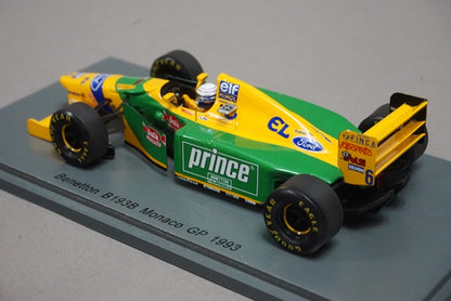 1:43 SPARK S4773 Benetton B193B Monaco GP R.Patrese 1993 #6 CAMEL model car