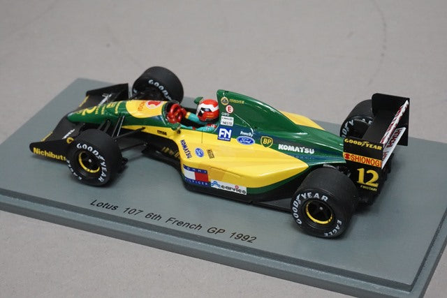 1:43 SPARK S5356 Lotus 107 6th France GP 1992 #12