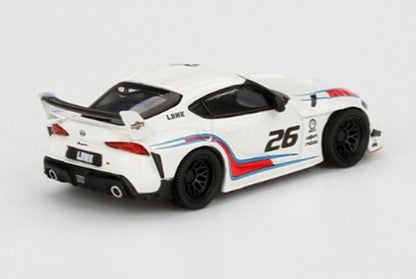 MGT00296-L TSM MINI-GT 1:64 LB WORKS GR Supra MARTINI RACING LHD