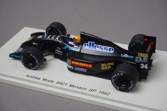 1:43 Spark S3892 Andrea Moda S921 Monaco GP 1992 #34 R. Moreno model car