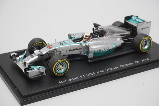 1:43 SPARK S3088 Mercedes AMG PETRONAS F1 W05 China GP Winner 2014 #44 L.Hamilton