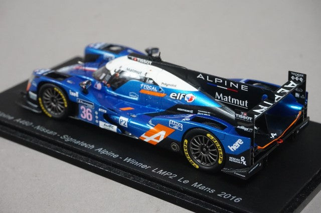 1:43 SPARK S5119 Alpine A460 Nissan Signatech Alpine Winner LMP2 LM 2016 #36 G.Menezes