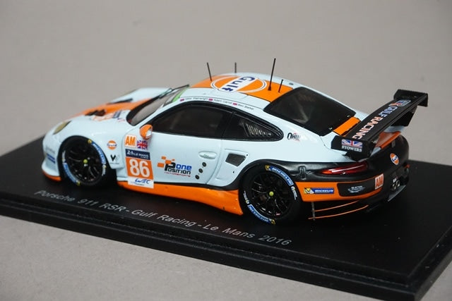 1:43 SPARK S5141 Porsche 911 RSR Gulf Racing LM 2016 #86 M. Wainwright model car