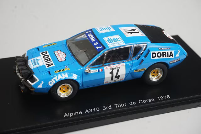 1:43 SPARK S5479 Alpine A310 #14 3rd Tour de Corse 1976