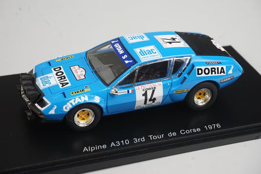 1:43 SPARK S5479 Alpine A310 #14 3rd Tour de Corse 1976