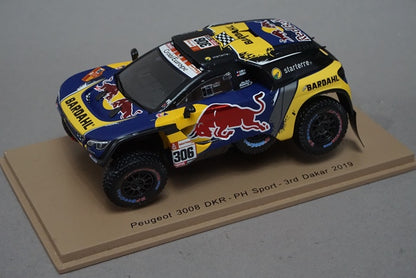 1:43 SPARK S5626 Peugeot 3008 DKR #306 PH Sport Dakar Rally 2019