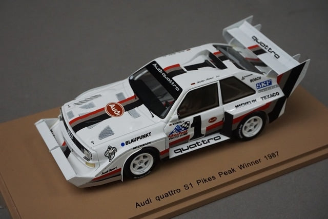 1:43 Spark 43PP87 Audi Quattro S1 Pikes Peak winner 1987 #1 model car