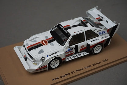 1:43 Spark 43PP87 Audi Quattro S1 Pikes Peak winner 1987 #1 model car