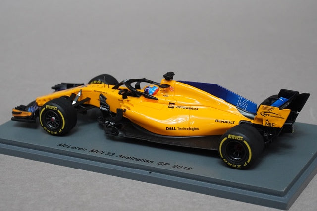 1:43 SPARK S6062 McLaren F1 Team #14 Australia GP 2018 MCL33 F.Alonso