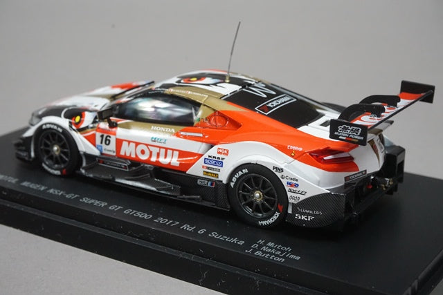 1:43 EBBRO 45548 Honda MOTUL MUGEN NSX-GT Super GT500 SUZUKA 2017 #16