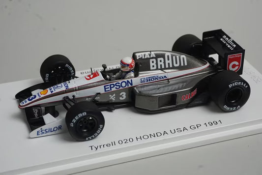 1:43 SPARK ROMU039 Tyrrell 020 Honda USA GP Satoru Nakajima 1991 #3