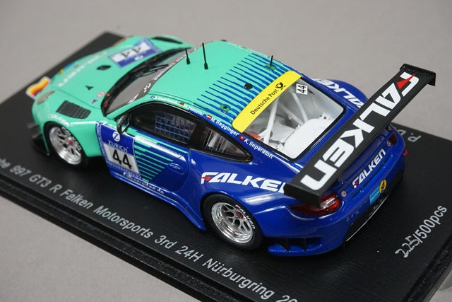 1:43 SPARK SG186 Porsche 997 GT3 R FALKEN Nurburgring 24h 2015 #44