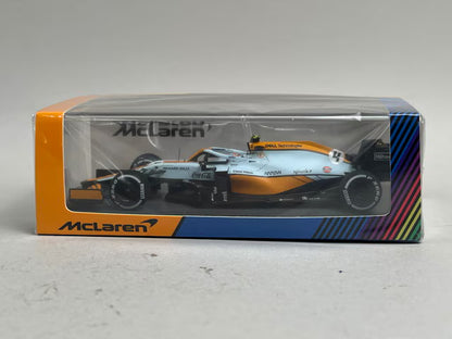 1:43 SPARK S7679 McLaren MCL35M Monaco GP L.Norris 2021 #4 GULF