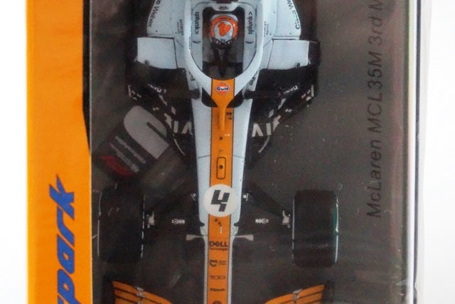 1:43 SPARK S7679 McLaren MCL35M Monaco GP L.Norris 2021 #4 GULF