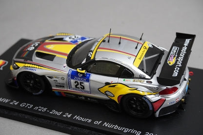 1:43 SPARK SG078 BMW Z4 GT3 2nd Nurburgring 24h 2013 #25 model car
