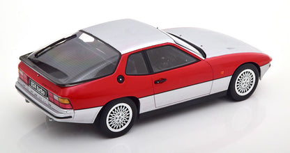 KKDC180902 KK scale 1:18 Porsche 924 Turbo 1986 Silver / Red