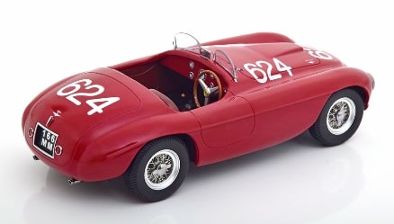 KKDC180915 KK scale 1:18 Ferrari 166 MM Barchetta Winner Mille Miglia 1949 dark red