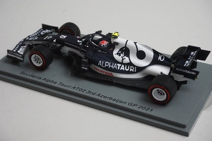 1:43 SPARK S7668 Scuderia Alpha Tauri  Azerbaijan GP 2021 #10 P.Gasly model car