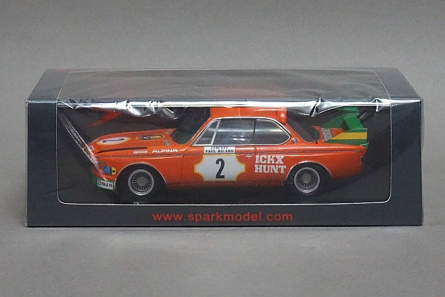 1:43 SPARK S2820 BMW CSL #2 Paul Ricard 1973 J.Ickx J.Hunt model car