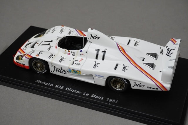 1:43 SPARK 43LM81 Porsche 936 Le Mans 24h Winner 1981 #11 model car