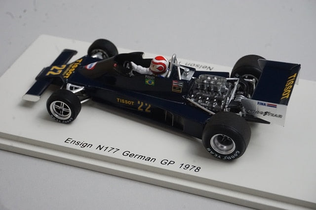 1:43 SPARK S4815 Ensign N177 German GP 1978 #22 N. Piquet model car