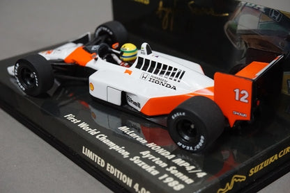 1:43 MINICHAMPS 403884312 McLaren Honda MP4/4 World Champion A.Senna 1988 #12