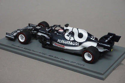 1:43 SPARK S7853 Scuderia AlphaTauri AT02 Abu Dhabi GP Yuki Tsunoda 2021 #22