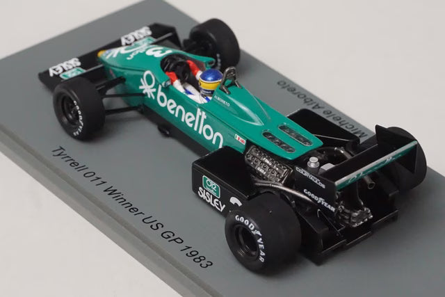1:43 SPARK S7286 Tyrrell 011 American GP Winner 1983 #3 Michele Alboreto