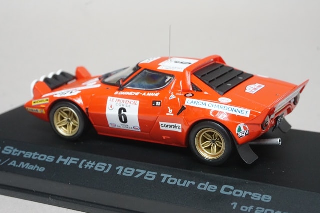 1:43 HPI 8072 Lancia Stratos HF Tour de Corse 1975 #6 model cars