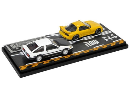 MD64210 MODELER'S 1:64 Initial D Set Vol.10 Keisuke Takahashi RX-7 (FD3S) & Wataru Akiyama Levin (AE86)