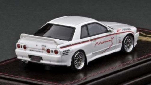 IG3017 ignition model 1:64 Nissan Skyline GT-R Mine's (R32) White