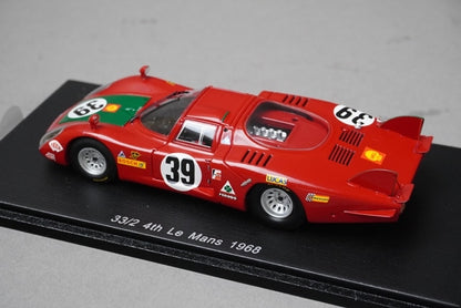 1:43 SPARK S4366 Alfa Romeo 33/2 Le Mans 1968 #39 model car