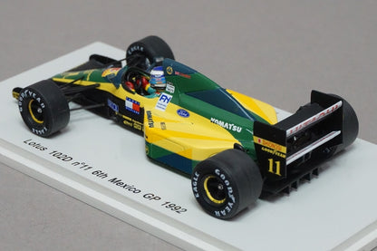 1:43 SPARK S1674 Lotus 102D Mexico GP 1992 #11 M.Hakkinen