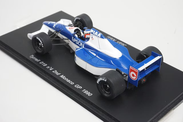 1:43 SPARK S1698 Tyrrell 019 2nd Monaco GP 1990 #4 J.Alesi