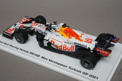 1:43 SPARK ZBE10FH227A00 Honda Red Bull Racing RB16B Turkish GP 2021 #33