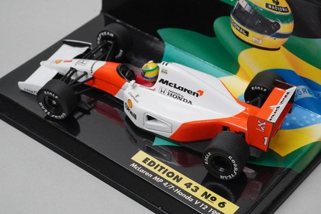1:43 MINICHAMPS McLaren MP4/7 Honda V12 A.Senna 1992 #1 ASC No.6 model car