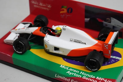 1:43 MINICHAMPS 413910001 McLaren Honda MP4/6 A.Senna 1991 #1 model car