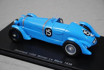 1:43 SPARK 43LM38 Delahaye 135S LM 1938 Winner #15 model car